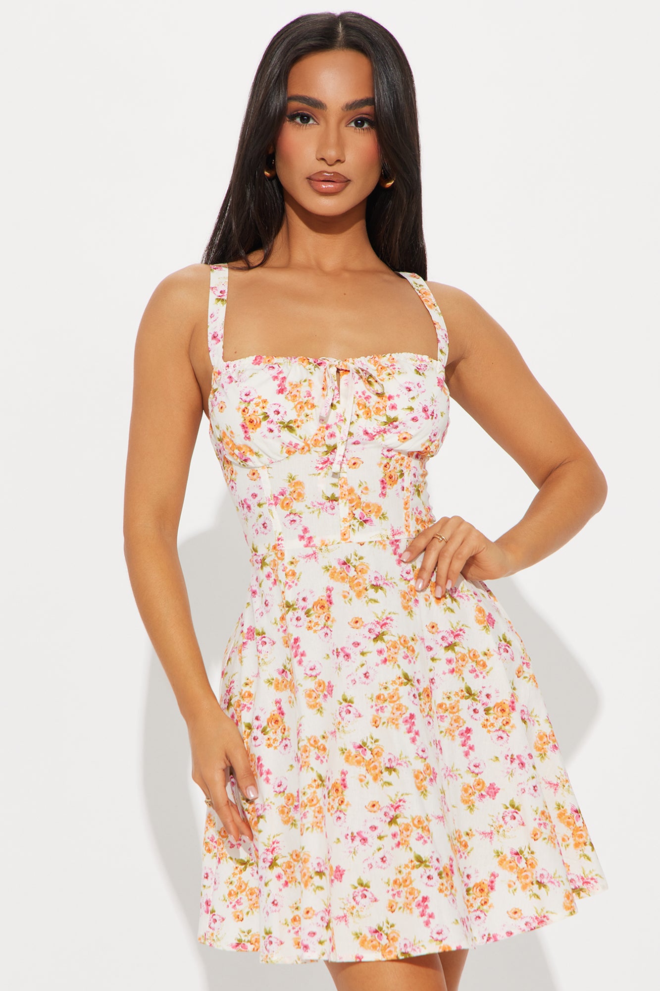 Pure Bliss Floral Mini Dress - Pink/combo Online Sale